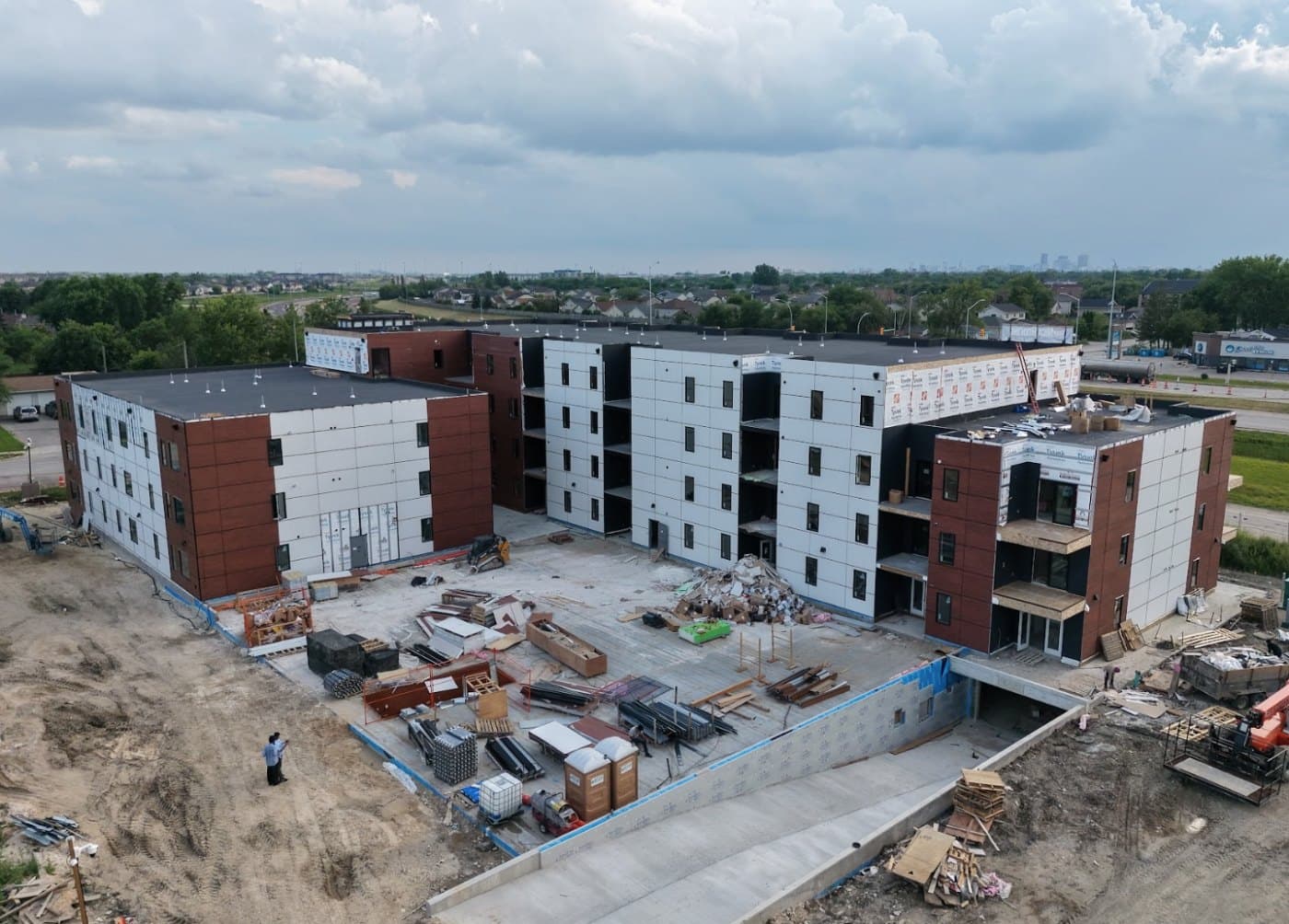 Apartment building under construction at 307 Grassie Boulevard